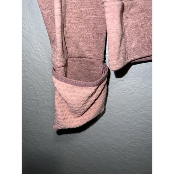 Nike Sweatshirt Womens Size M Burgundy Thumb Holes Dri Fit Running Sport - Picture 2 of 8